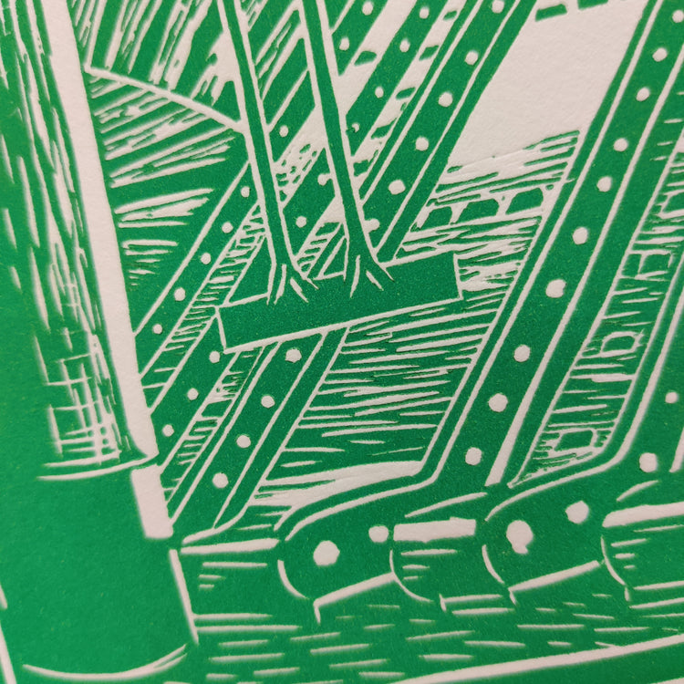 Canary Wharf - Lino Print