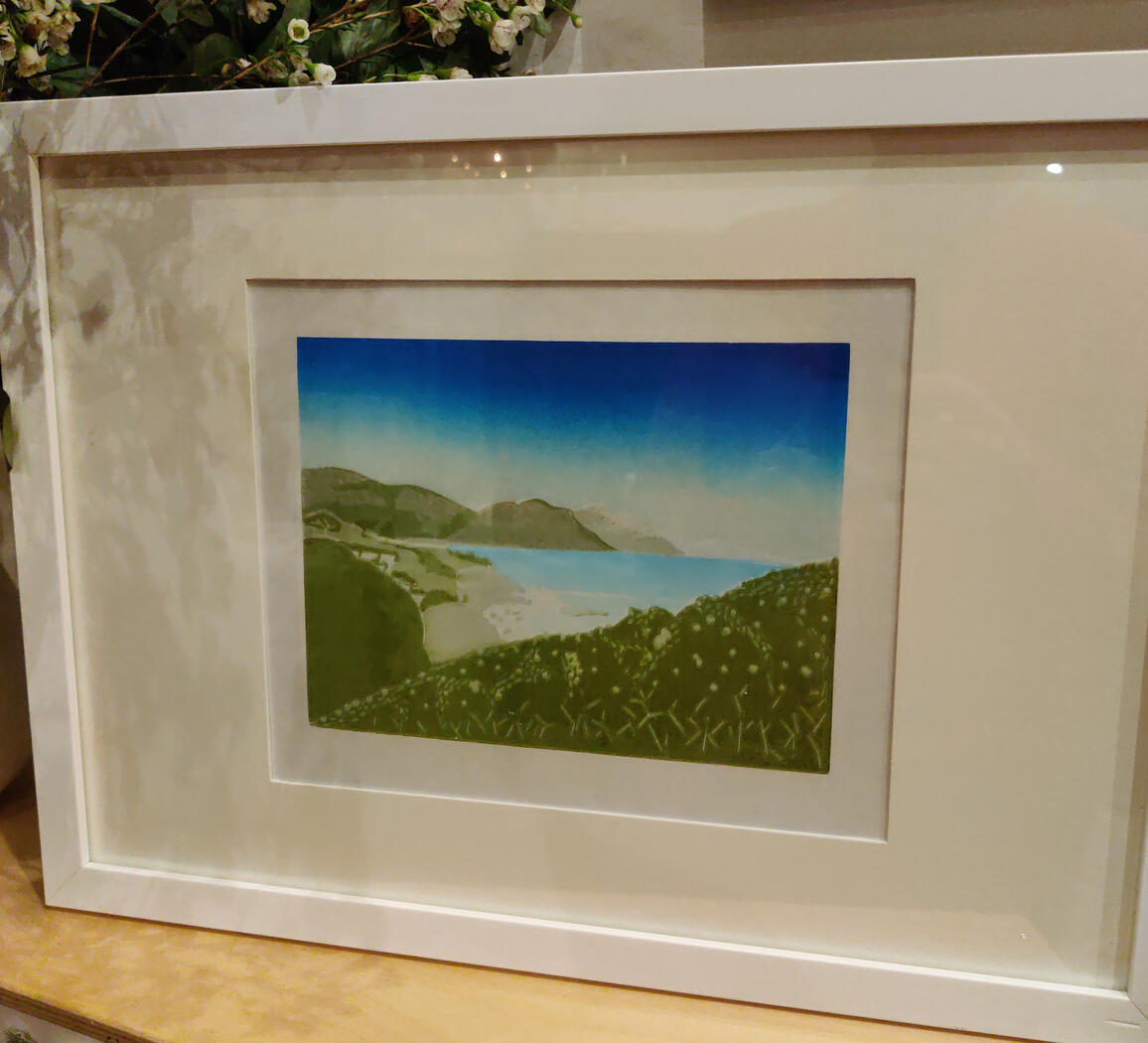 Hermanus - 5 layer reduction linoprint